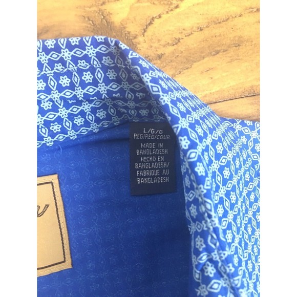 EUC Wrangler Retro Mens Diamond Floral Short Sleeve Pearl Snap Shirt size Large - Picture 5 of 12